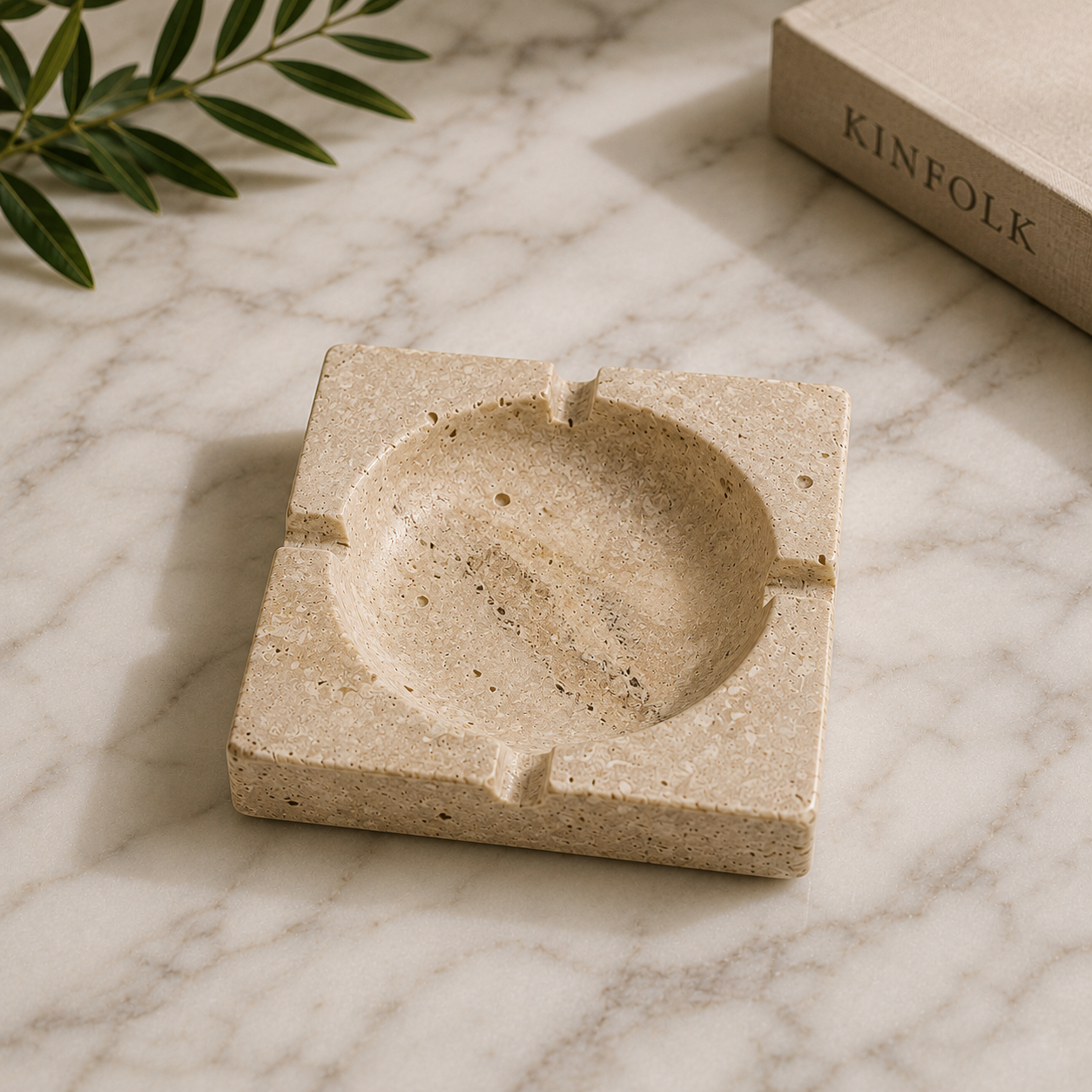 Travertine Ashtray